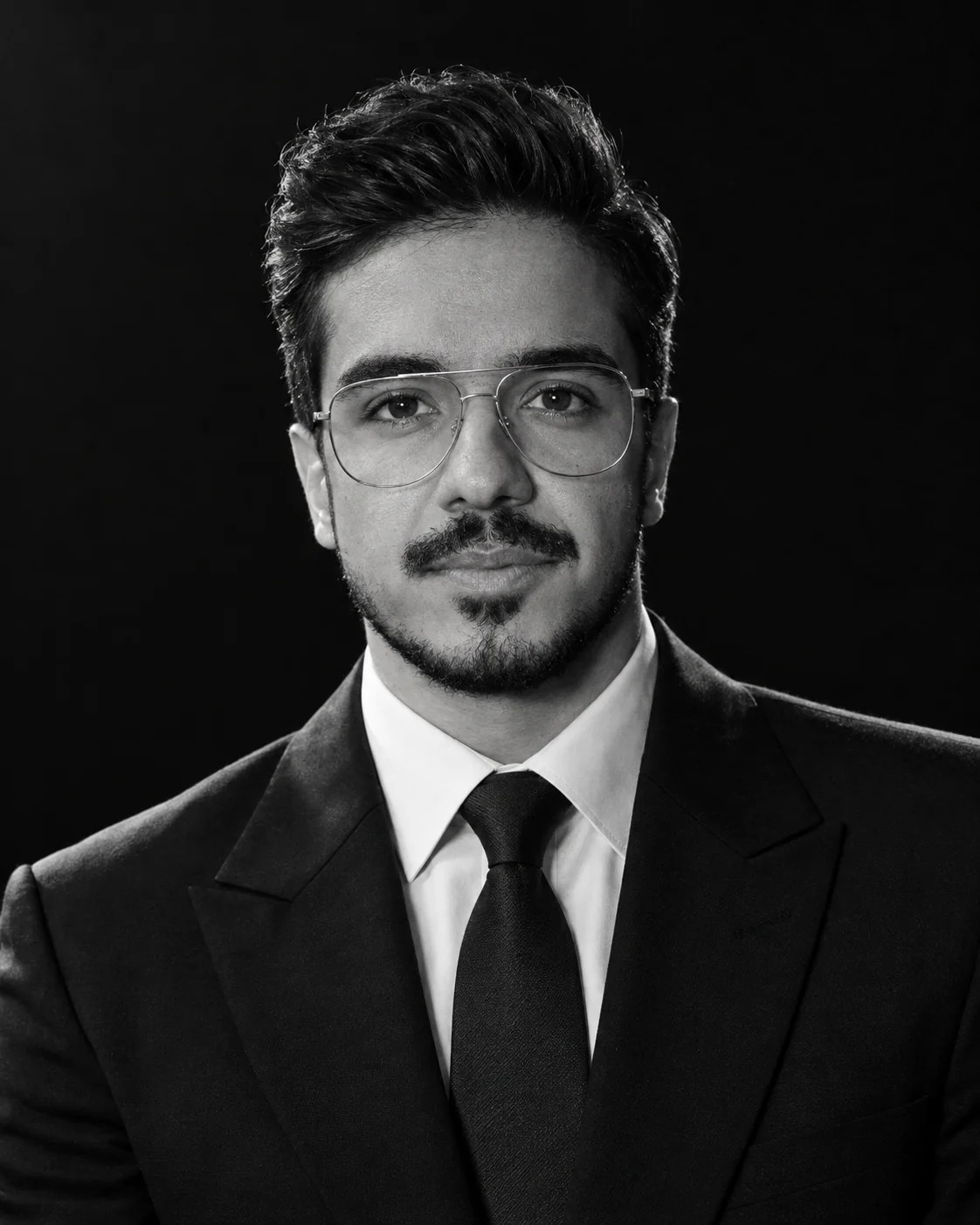 پرتره سیاهوسفید علی عسکری